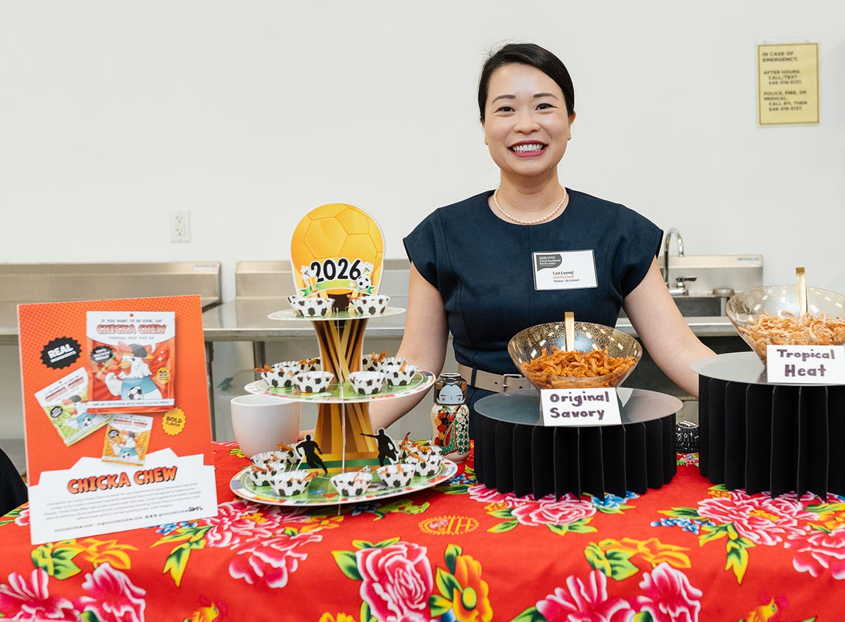 Chicka Chew founder, Lan Luong, at the Hudson Kitchen Bootcamp.
